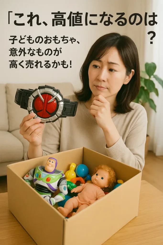 使わなくなったおもちゃで高く売れるかなと考えている母親